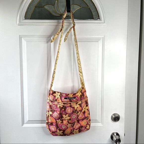 Ju-Ju-Be Pink/Orange/Brown Paisley Floral Lightweight Everyday Tote Bag - Picture 2 of 11